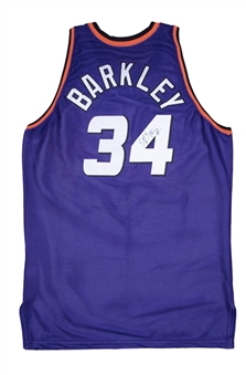 1993-94 Charles Barkley Phoenix Suns Game Used & Signed Road Jersey (Team LOA)  